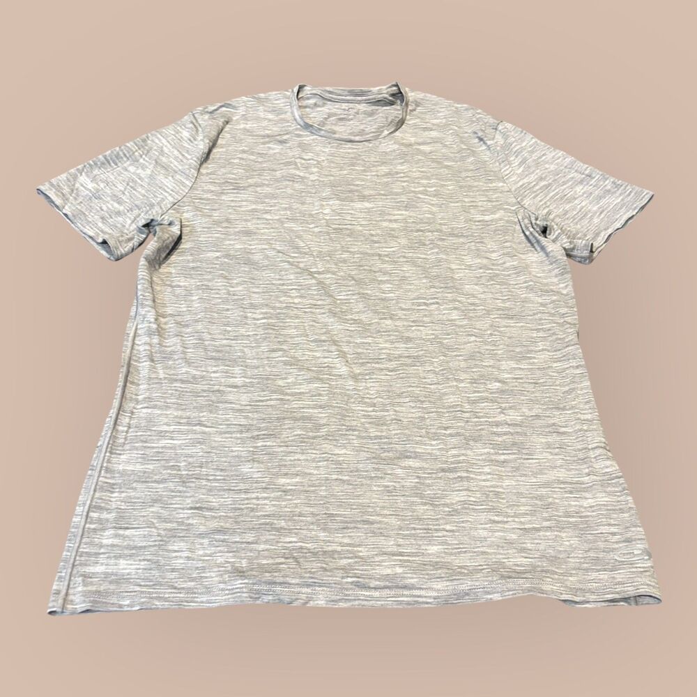 Icebreaker T-Shirt Mens XL Gray Heathered Base Layer Tech Hiking Short Sleeve